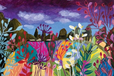 Patchwork Fields V by Lenka Stastna metal wall art