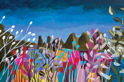 Landscape With Peace Lilies by Lenka Stastna canvas print