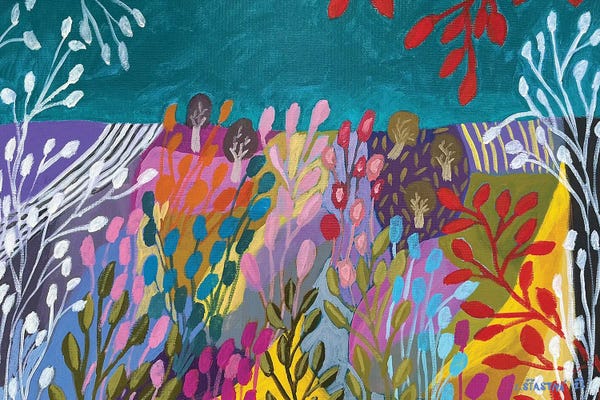 Patchwork Landscapes: Patchwork Fields VIII by Lenka Stastna