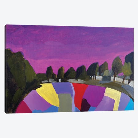 Purple Sky Canvas Print #LNK35} by Lenka Stastna Canvas Wall Art