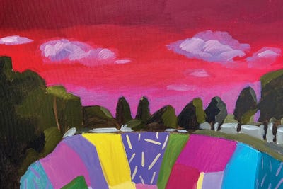 Red Sky by Lenka Stastna canvas print