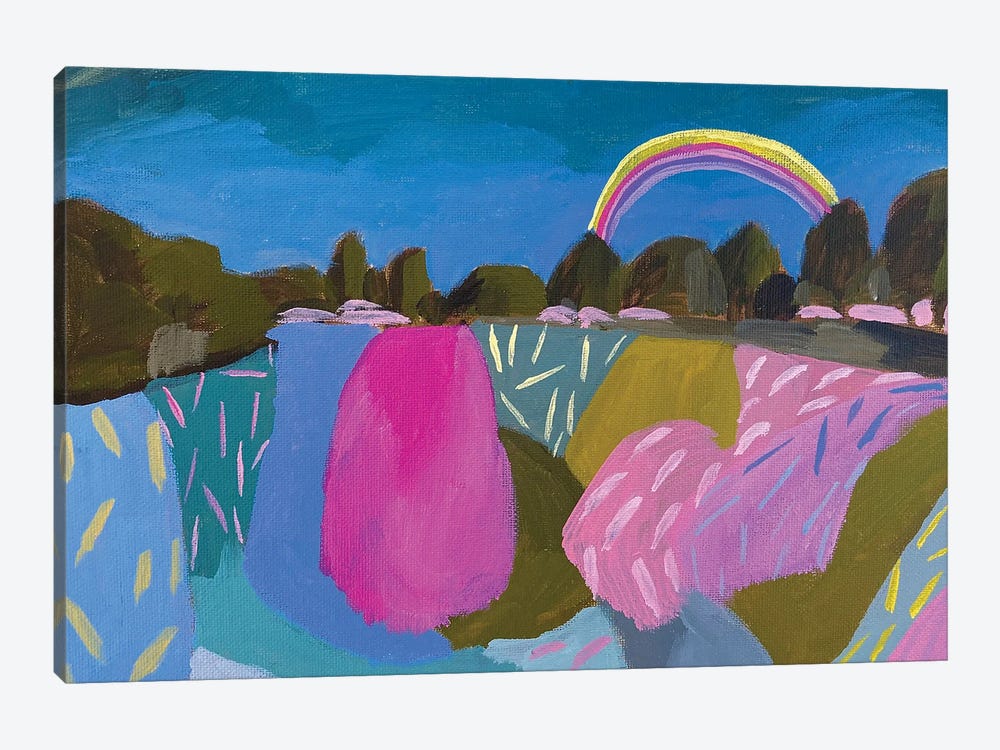 Landscape With Rainbow by Lenka Stastna 1-piece Art Print