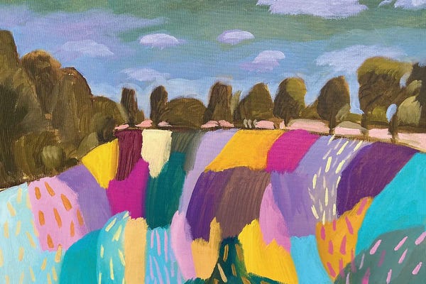 Patchwork Landscapes: Patchwork Fields I by Lenka Stastna