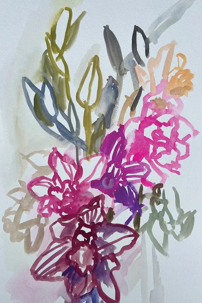 Daffodils And Lilies by Lenka Stastna art print