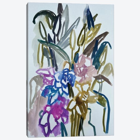 Daffodils And Lilies I Canvas Print #LNK45} by Lenka Stastna Art Print