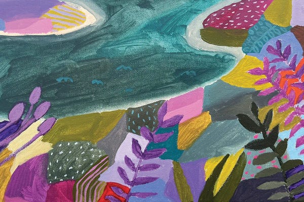 Patchwork Landscapes: On The Beach by Lenka Stastna