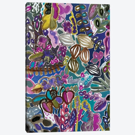 Flowers XII Canvas Print #LNK60} by Lenka Stastna Canvas Wall Art