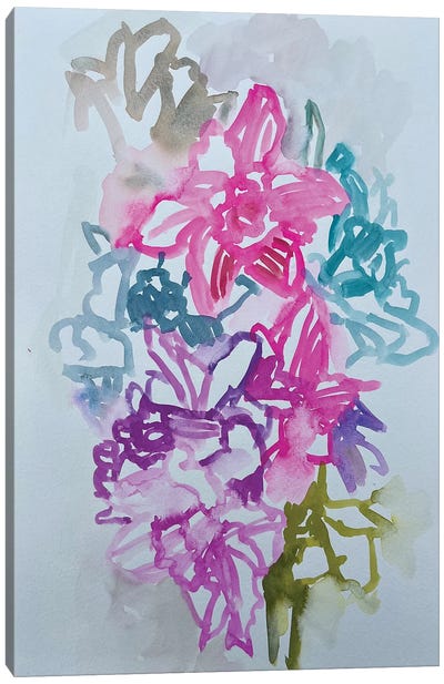 Daffodils III Canvas Art Print - Lenka Stastna