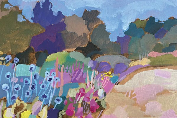 Folk Art: Walk In The Park I by Lenka Stastna