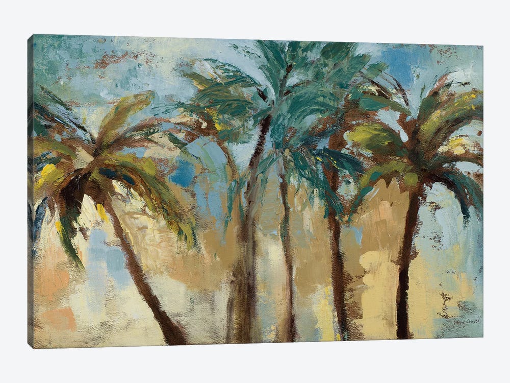 Island Morning Palms 1-piece Canvas Artwork