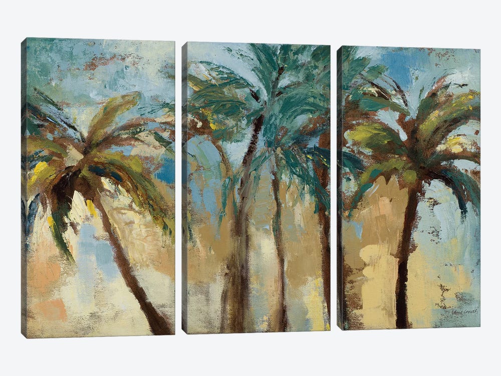 Island Morning Palms by Lanie Loreth 3-piece Canvas Artwork
