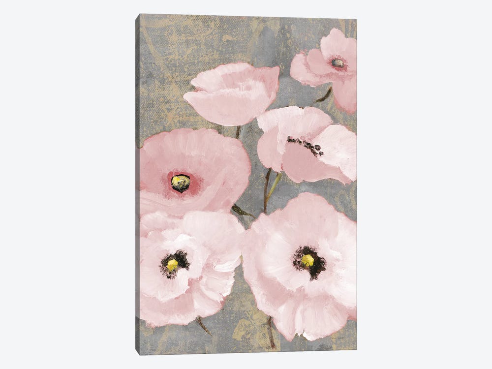 Kindle's Blush Poppies II by Lanie Loreth 1-piece Canvas Art Print