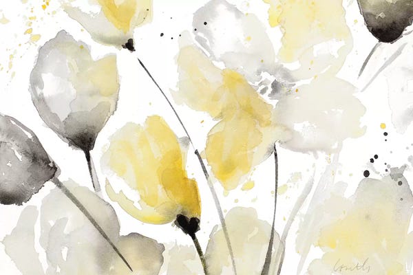 Lanie Loreth: Neutral Abstract Floral II by Lanie Loreth