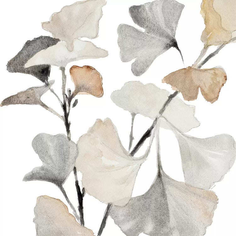 Neutral Ginko Stems I by Lanie Loreth wall art
