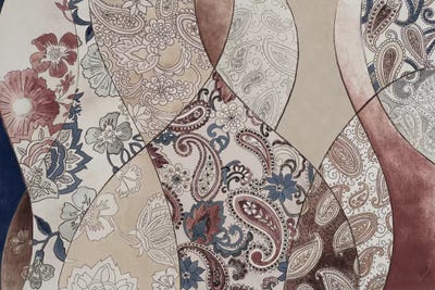 Neutral Paisley Coalescence by Lanie Loreth canvas print