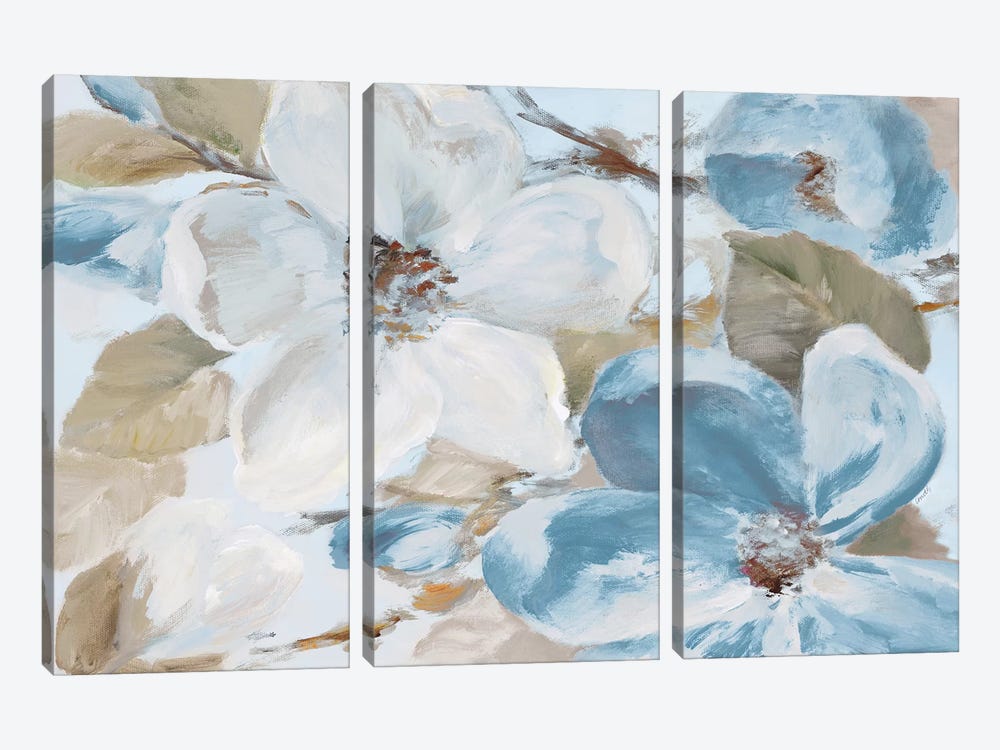 Neutral Silently Bloom I by Lanie Loreth 3-piece Canvas Art Print