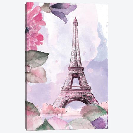 Parisian Blossoms I Canvas Print #LNL146} by Lanie Loreth Canvas Print