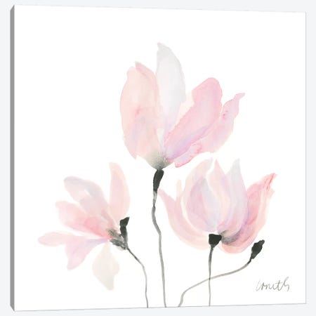 Pastel Floral Sway I Canvas Print #LNL149} by Lanie Loreth Canvas Artwork