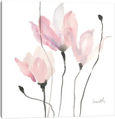 Pastel Floral Sway II Canvas Art Print - Lanie Loreth