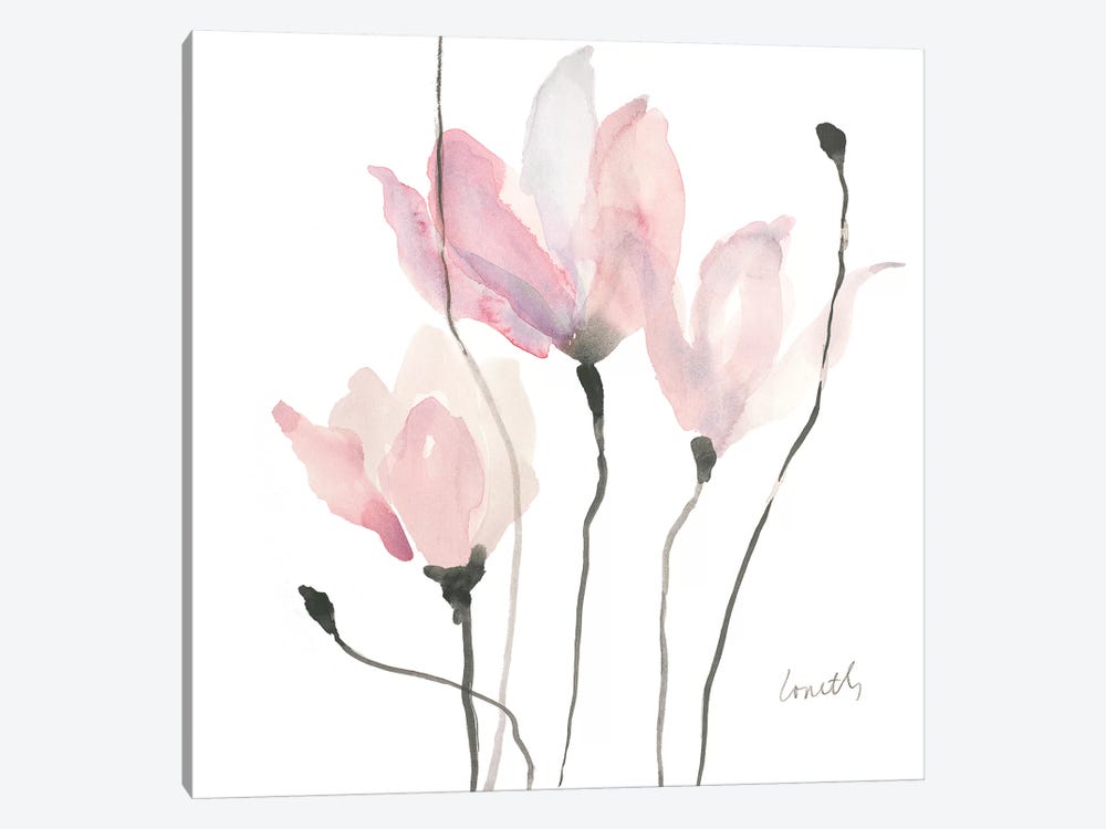 Pastel Floral Sway II 1-piece Canvas Artwork