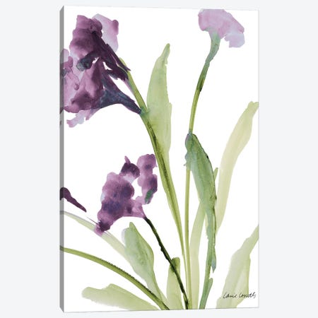 Purple Belles I Canvas Print #LNL153} by Lanie Loreth Art Print