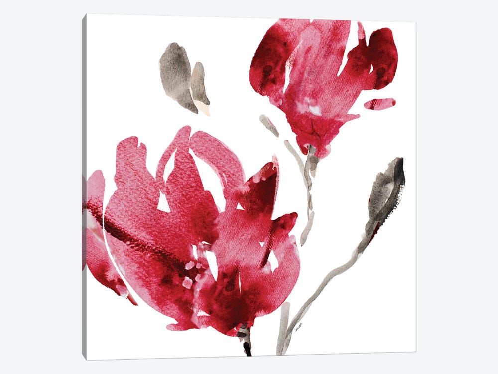 Red Magnolias by Lanie Loreth 1-piece Canvas Art Print