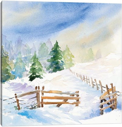 Snowy Serenity I Canvas Art Print - Lanie Loreth