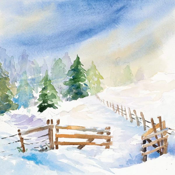 Countrysides: Snowy Serenity I by Lanie Loreth