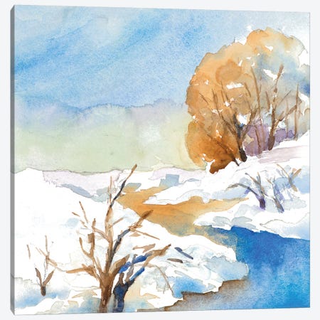 Snowy Serenity II Canvas Print #LNL177} by Lanie Loreth Canvas Artwork