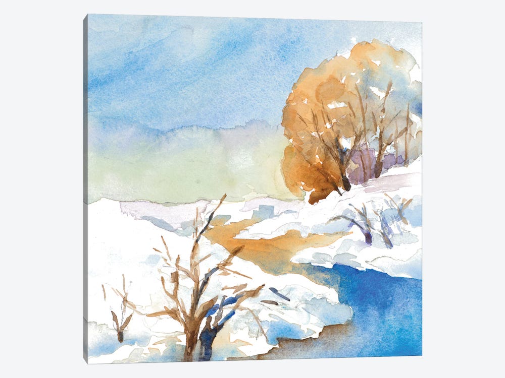 Snowy Serenity II by Lanie Loreth 1-piece Canvas Art Print