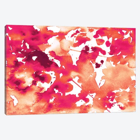 Splash of Pinks In Fall I Canvas Print #LNL182} by Lanie Loreth Canvas Artwork