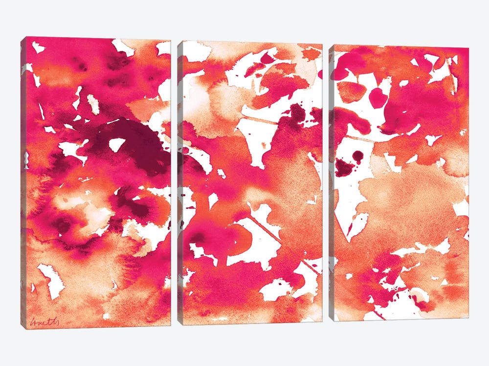 Splash of Pinks In Fall I by Lanie Loreth 3-piece Art Print