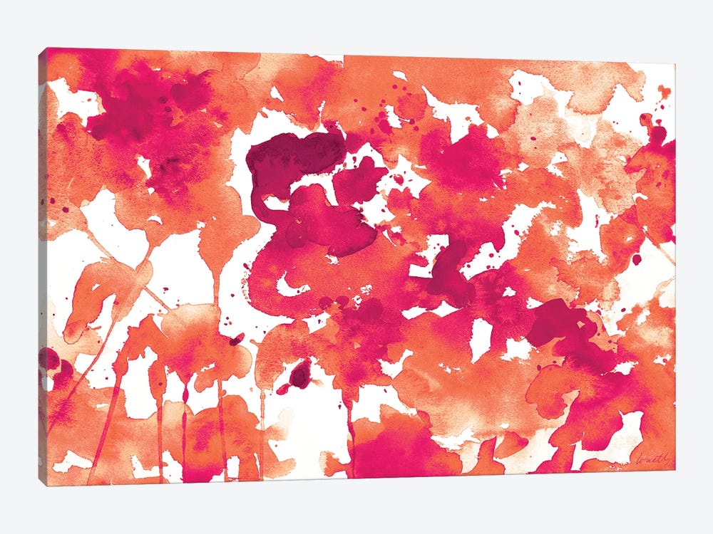 Splash of Pinks In Fall II by Lanie Loreth 1-piece Canvas Art