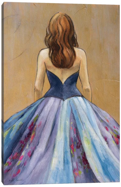 Still Woman in Dress Canvas Art Print - Dress & Gown Art