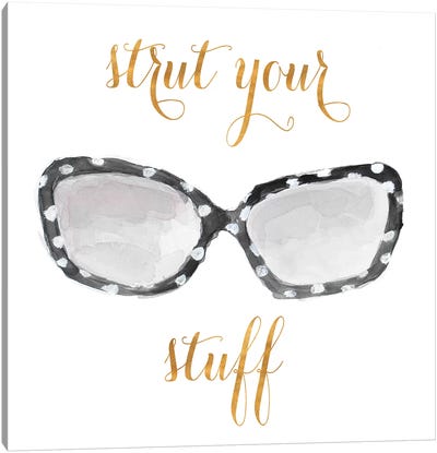 Strut Your Stuff Canvas Art Print - Glasses & Eyewear Art