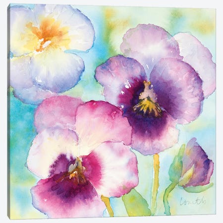 Sunny Side Orchids Canvas Print #LNL199} by Lanie Loreth Canvas Art Print