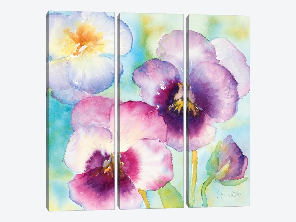 Sunny Side Orchids by Lanie Loreth 3-piece Art Print
