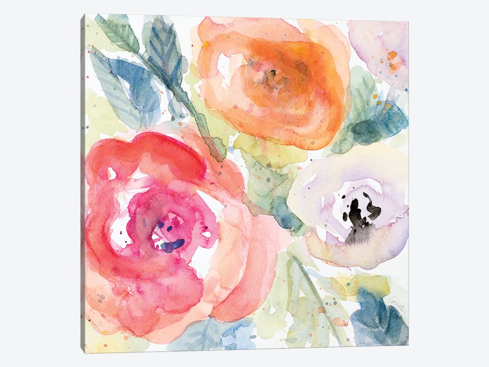 Blooms Abound I 1-piece Canvas Art