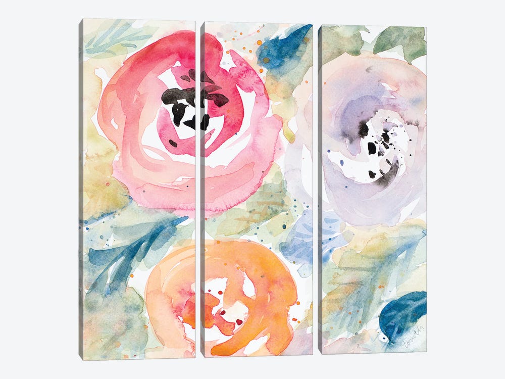 Blooms Abound II by Lanie Loreth 3-piece Canvas Art Print