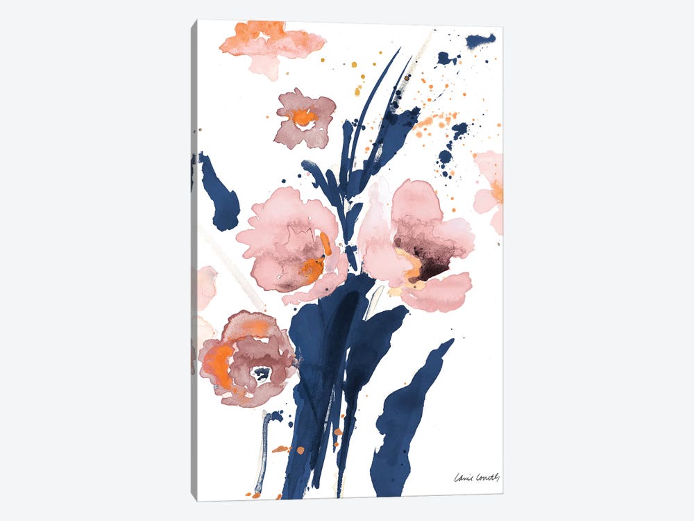Watercolor Pink Poppies I Canvas Print by Lanie Loreth | iCanvas