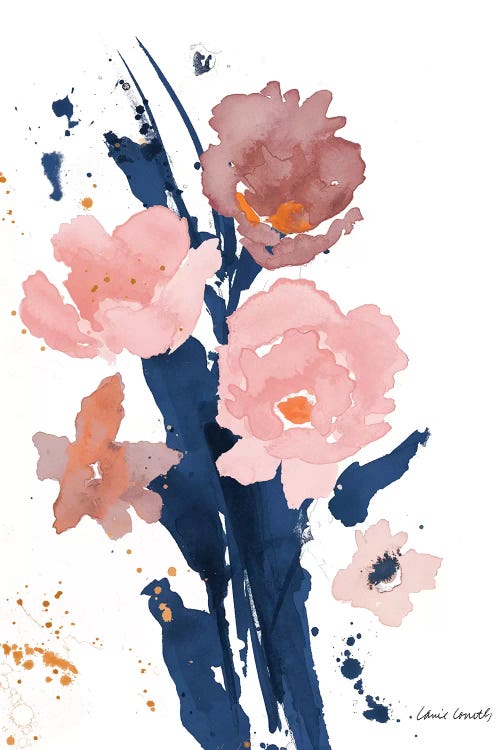 Watercolor Pink Poppies II