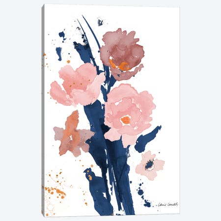 Watercolor Pink Poppies II Canvas Print #LNL236} by Lanie Loreth Canvas Print