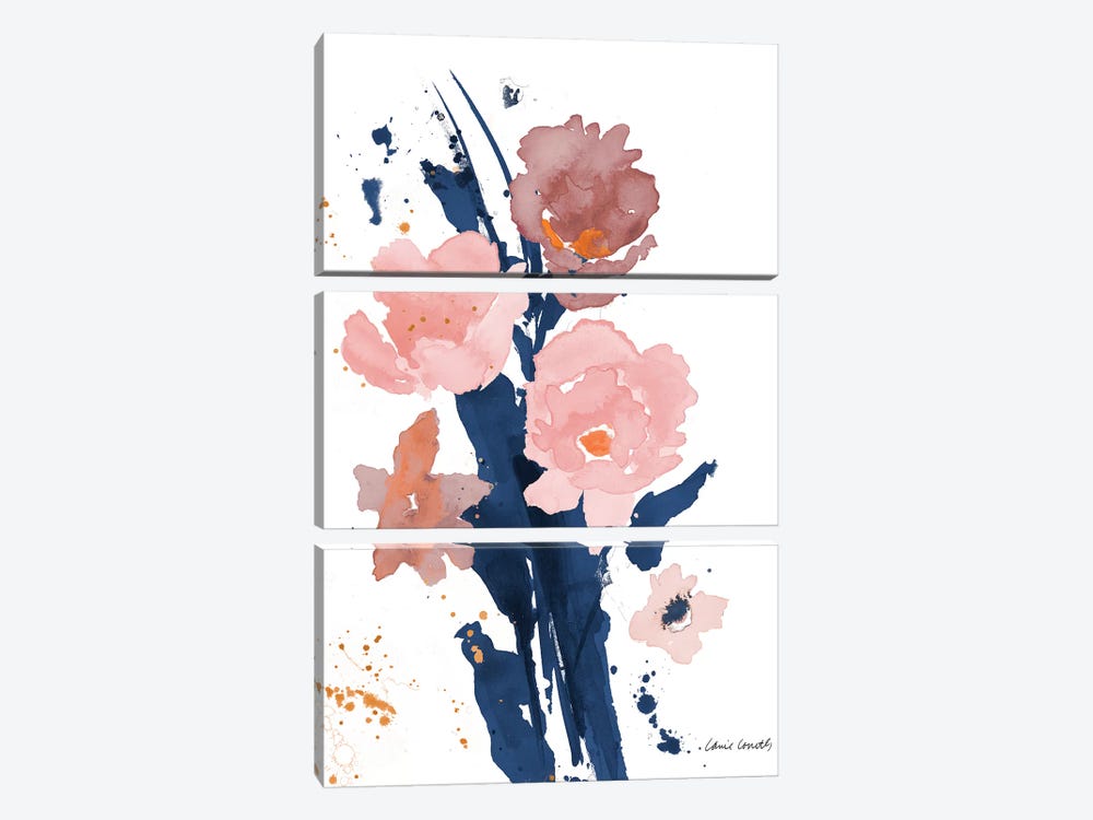 Watercolor Pink Poppies II by Lanie Loreth 3-piece Canvas Artwork