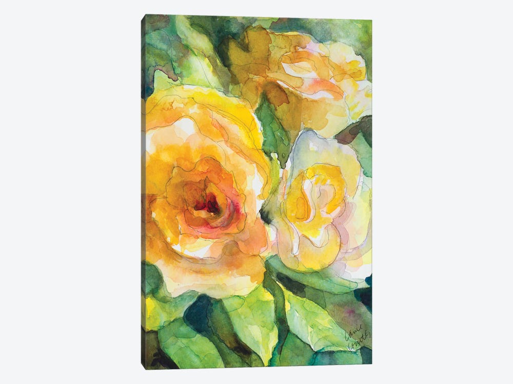 Yellow Roses Garden by Lanie Loreth 1-piece Art Print
