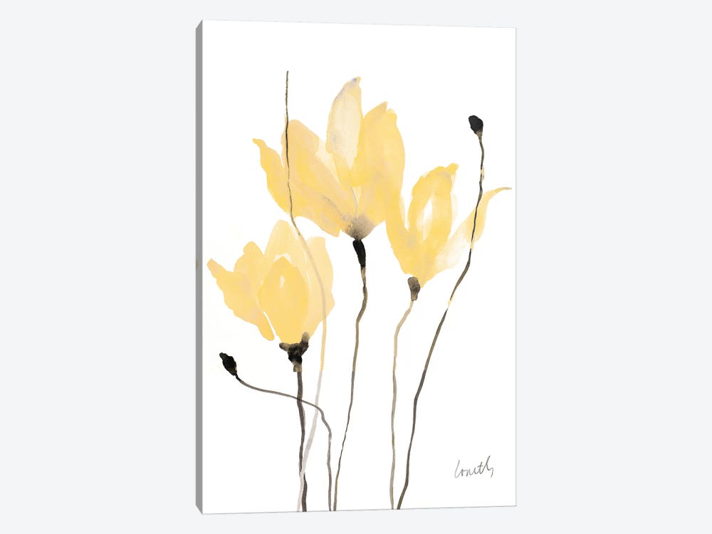 Yellow Sway 1-piece Canvas Wall Art