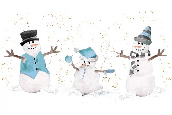 Lanie Loreth: Blue Snowman Trio by Lanie Loreth