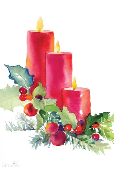 Lanie Loreth: Candles with Holly by Lanie Loreth