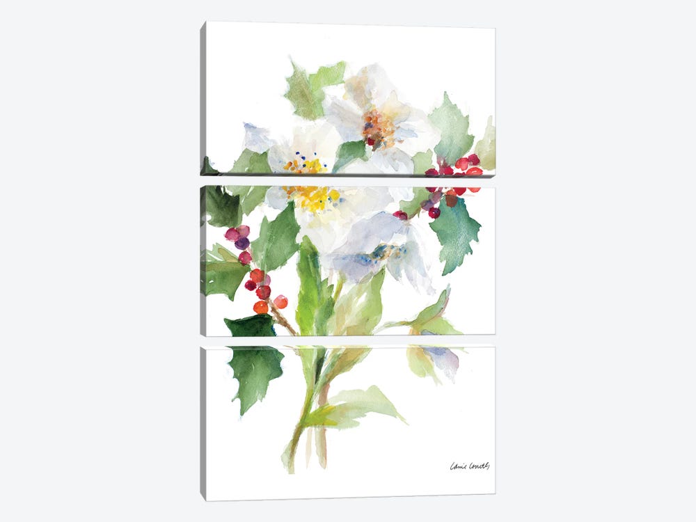 Christmas Bouquet II by Lanie Loreth 3-piece Canvas Art