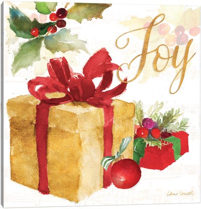 Presents and Notes III Canvas Art Print - Christmas Signs & Sentiments