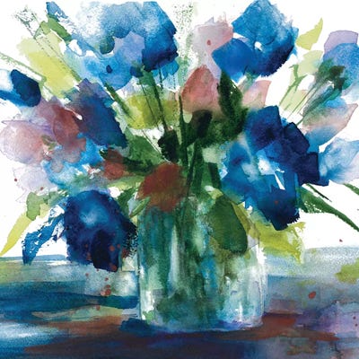 Blue Haven II by Lanie Loreth framed canvas print